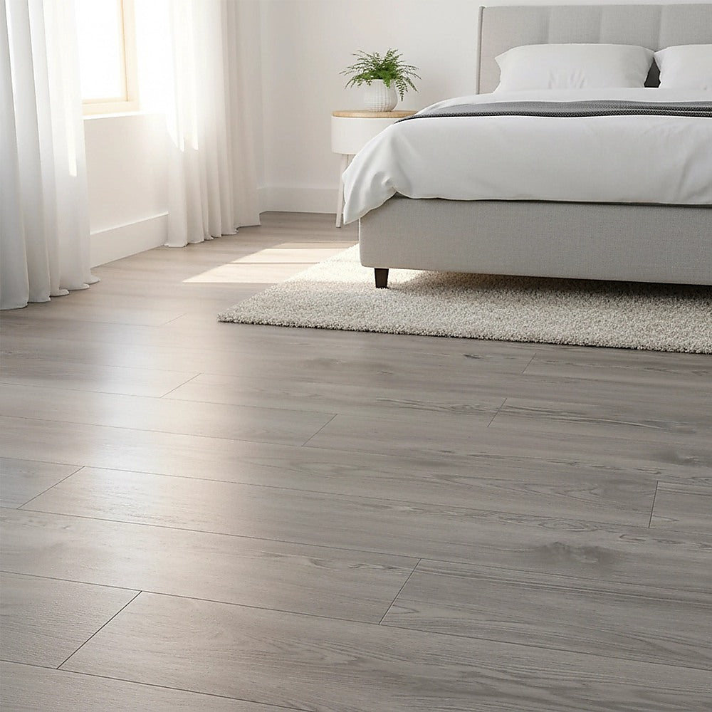 Vinyl Floor Tiles Self Adhesive Flooring Ebony Wood Grain 16 Pack 2.3SQM