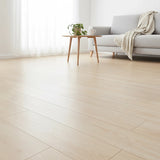 Vinyl Floor Tiles Self Adhesive Flooring Light Walnut Wood Grain 16 Pack 2.3SQM - Front View