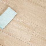 Vinyl Floor Tiles Self Adhesive Flooring Light Walnut Wood Grain 16 Pack 2.3SQM - Side View