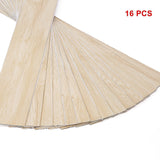 Vinyl Floor Tiles Self Adhesive Flooring Light Walnut Wood Grain 16 Pack 2.3SQM - Top-Down View