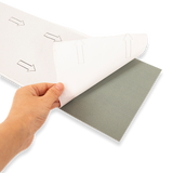 Vinyl Floor Tiles Self Adhesive Flooring Smoked Eucalyptus Wood Grain 16 Pack 2.3SQM - Top-Down View