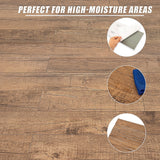 Vinyl Floor Tiles Self Adhesive Flooring Smoked Eucalyptus Wood Grain 16 Pack 2.3SQM