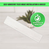 Vinyl Floor Tiles Self Adhesive Flooring Ramin Wood Grain 16 Pack 2.3SQM - Extra Image