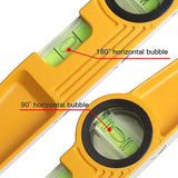 Scaffold Steel Tube Rare Earth Magnet Magnetic Boat Level - Top-Down View