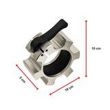 Aluminium Olympic Lock Collars Pair Barbell Clamps Clips Quick - Extra Image