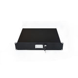 19 Rack Mount 2U Locking Drawer Pro Audio DJ Server Rack Lock Storage Cabinet