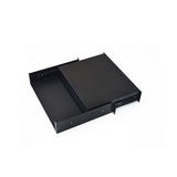 19 Rack Mount 2U Locking Drawer Pro Audio DJ Server Rack Lock Storage Cabinet