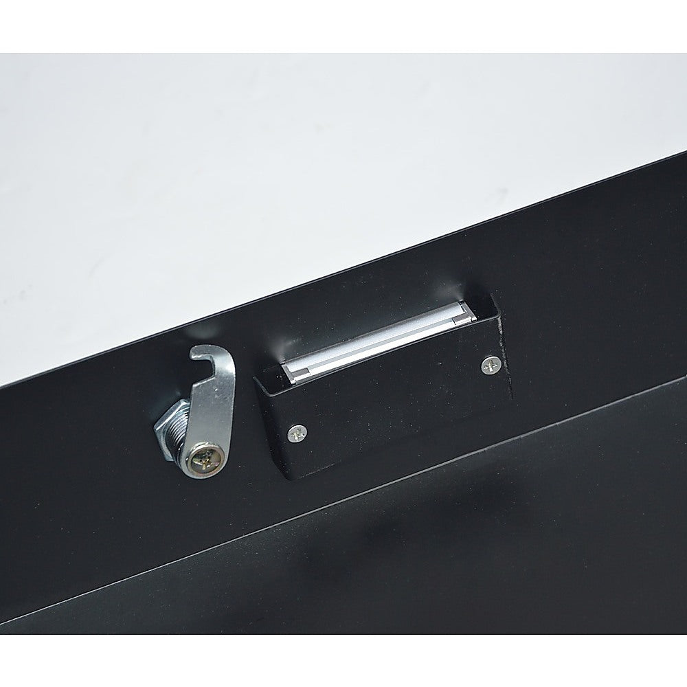 19 Rack Mount 2U Locking Drawer Pro Audio DJ Server Rack Lock Storage Cabinet