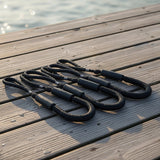 4 Pack Marine Bungee Dock Line Boat Mooring Rope Anchor Cord Stretch - Front View