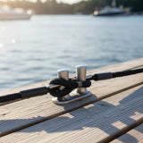 4 Pack Marine Bungee Dock Line Boat Mooring Rope Anchor Cord Stretch - Close-Up Angle