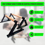 Premium Parallette Pair Gymnastics Push Up Bars - Extra Image
