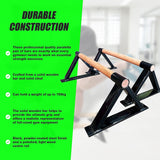 Premium Parallette Pair Gymnastics Push Up Bars - Extra Image