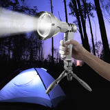 10W Handheld Spot Light Rechargeable LED Spotlight Hunting Shooting 12V - Front View