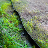 Landscape No Dig Lawn Garden Edging Kit 10m Flexible Durable Border Paver - 45-Degree Angle