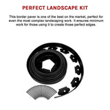 Landscape No Dig Lawn Garden Edging Kit 10m Flexible Durable Border Paver - Extra Image