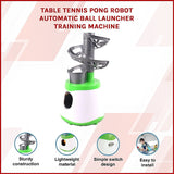 Table Tennis Pong Robot Automatic Ball Launcher Training Machine - Front View