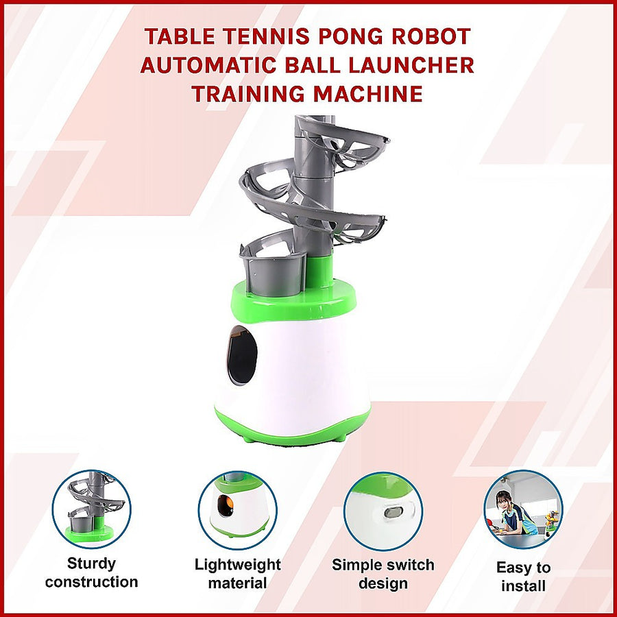 Table Tennis Pong Robot Automatic Ball Launcher Training Machine