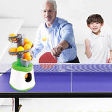 Table Tennis Pong Robot Automatic Ball Launcher Training Machine - Top-Down View