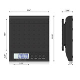 Digital Scale 40kg Letter Postal Postage Parcel Weighing Scales - Close-Up Angle
