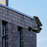 Solar LED Spotlight - Solar-powered motion-activated LED security light - Close-Up Angle
