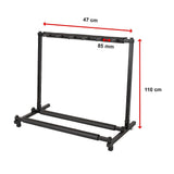 Guitar Stand 5 Holder Guitar Folding Stand Rack Band Stage Bass Acoustic Guitar - Low Angle