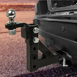 Adjustable Tow Bar Tongue Hitch 50mm Ball Towbar Drop Trailer Caravan 4WD - Front View