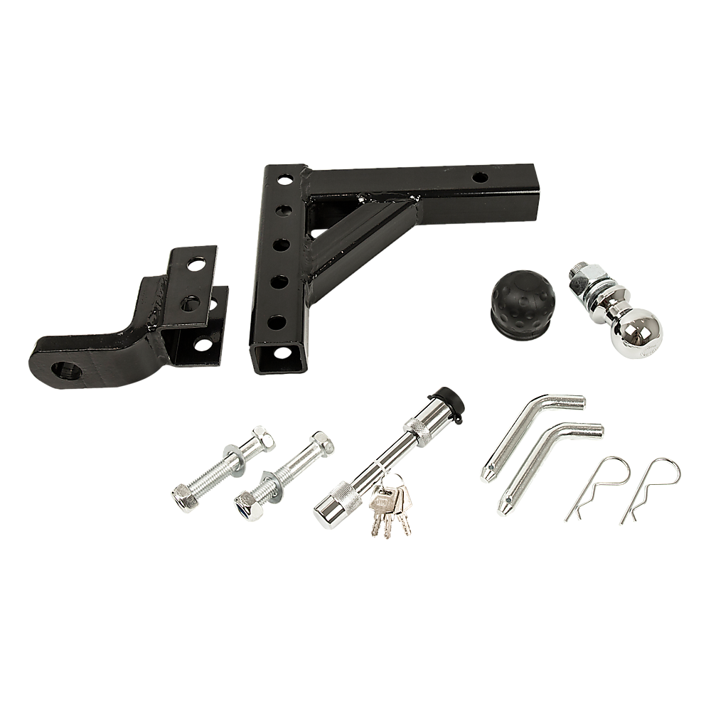 Adjustable Tow Bar Tongue Hitch 50mm Ball Drop for Trailer Caravan