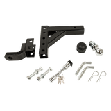 Adjustable Tow Bar Tongue Hitch 50mm Ball Towbar Drop Trailer Caravan 4WD - Top-Down View