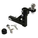 Adjustable Tow Bar Tongue Hitch 50mm Ball Towbar Drop Trailer Caravan 4WD - 45-Degree Angle