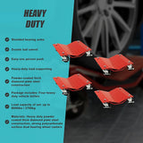 Auto Dolly Car Dolly Wheel Tire 12x16 Skate 6000lb Repair Slide Set of (4)