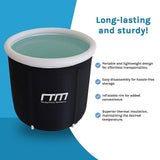 Premium Portable Ice Bath Inflatable Foldable Cold Water Therapy - Side View