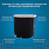 Premium Portable Ice Bath Inflatable Foldable Cold Water Therapy - 45-Degree Angle