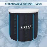 Premium Portable Ice Bath Inflatable Foldable Cold Water Therapy - Close-Up Angle