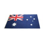 Australian Flag Heavy Duty Woven Spun Poly Australia Flag Metal Clips