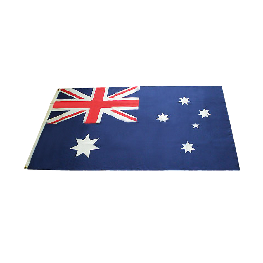 Australian Flag Heavy Duty Woven Spun Poly Australia Flag Metal Clips
