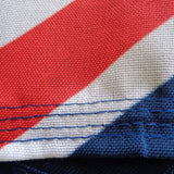 Australian Flag Heavy Duty Woven Spun Poly Australia Flag Metal Clips - Close-Up Angle