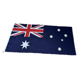 Australian Flag Heavy Duty Woven Spun Poly Australia Flag Metal Clips - Extra Image