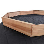 Kids Sand Pit Large Octagonal Wooden Sandpit, image 6