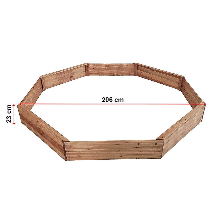 Kids Sand Pit Large Octagonal Wooden Sandpit, image 12
