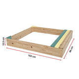 Wooden Kids Backyard Sandbox Children Outdoor Play Toy Sandpit - Extra Image
