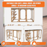 180cm Large Cat Enclosure Wooden Outdoor Cage with 3 Platforms - Extra Image