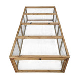 Chicken coop LARGE Run Guinea Pig Cage Villa Extension Rabbit hutch house pen - Top-Down View