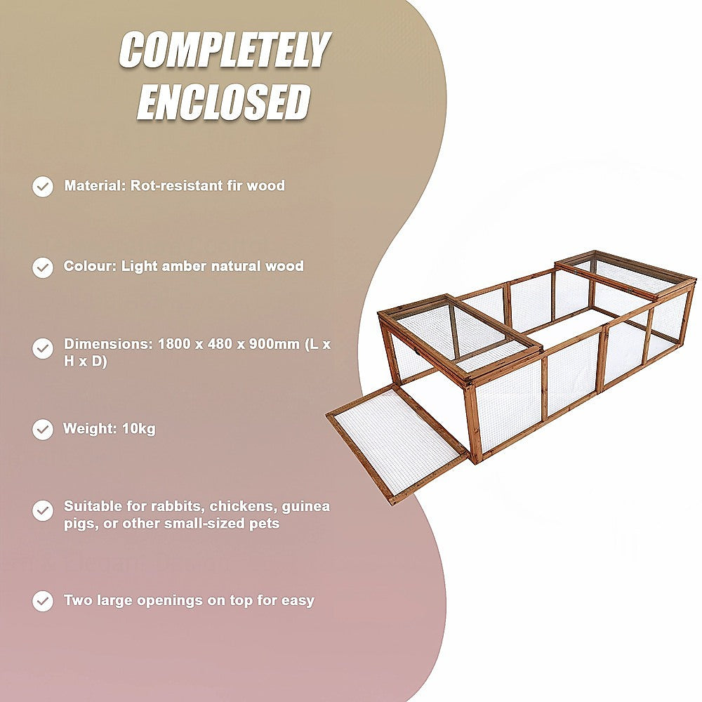 Chicken coop LARGE Run Guinea Pig Cage Villa Extension Rabbit hutch house pen