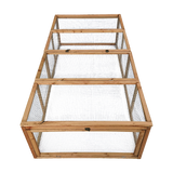 Chicken coop LARGE Run Guinea Pig Cage Villa Extension Rabbit hutch house pen - 45-Degree Angle