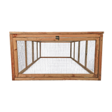 Chicken coop LARGE Run Guinea Pig Cage Villa Extension Rabbit hutch house pen - Rear View