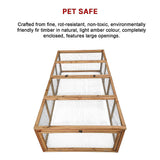Chicken coop LARGE Run Guinea Pig Cage Villa Extension Rabbit hutch house pen - Close-Up Angle