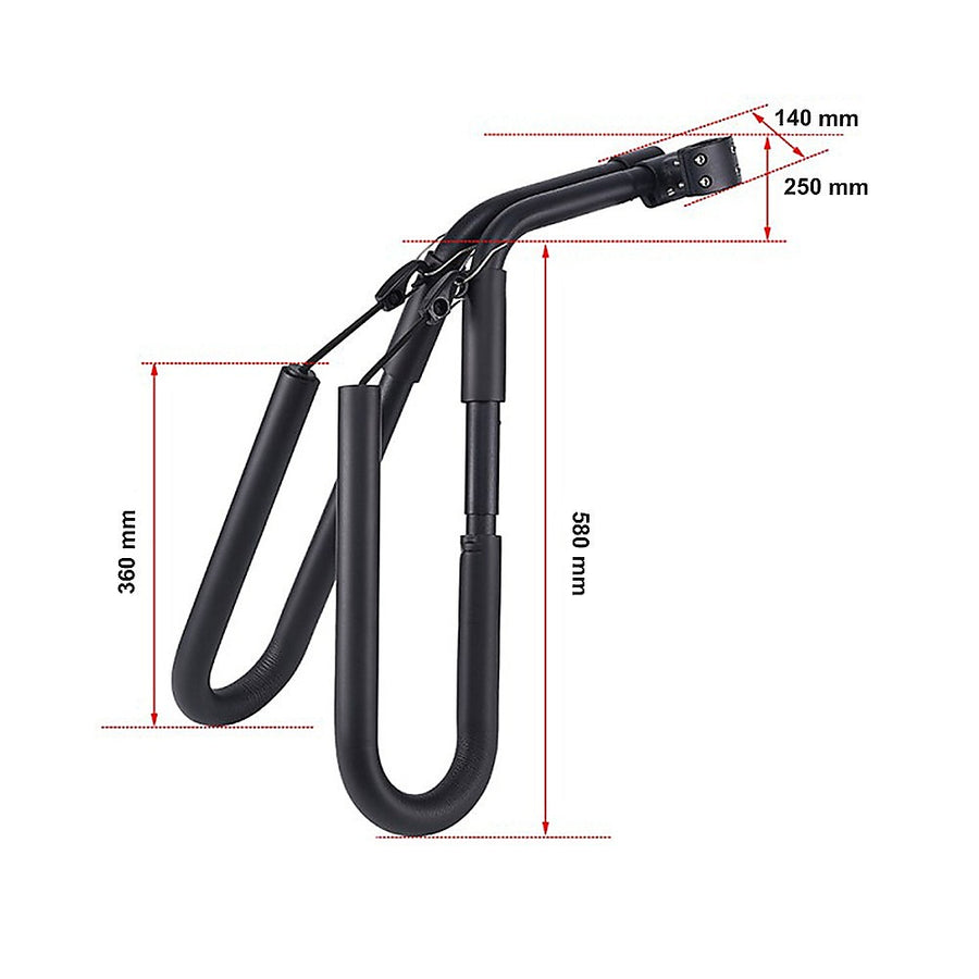 Adjustable Surfboard Skimboard Bicycle Rack Carrier