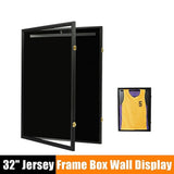 Wall Display/Case Lockable Rack 80cm Football Basketball Jersey Storage Box - Top-Down View