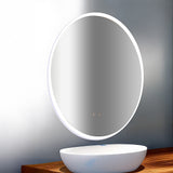 Oval Mirror LED Anti-Fog Illuminated Bathroom Living Room - 45-Degree Angle