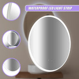 Oval Mirror LED Anti-Fog Illuminated Bathroom Living Room - Extra Image